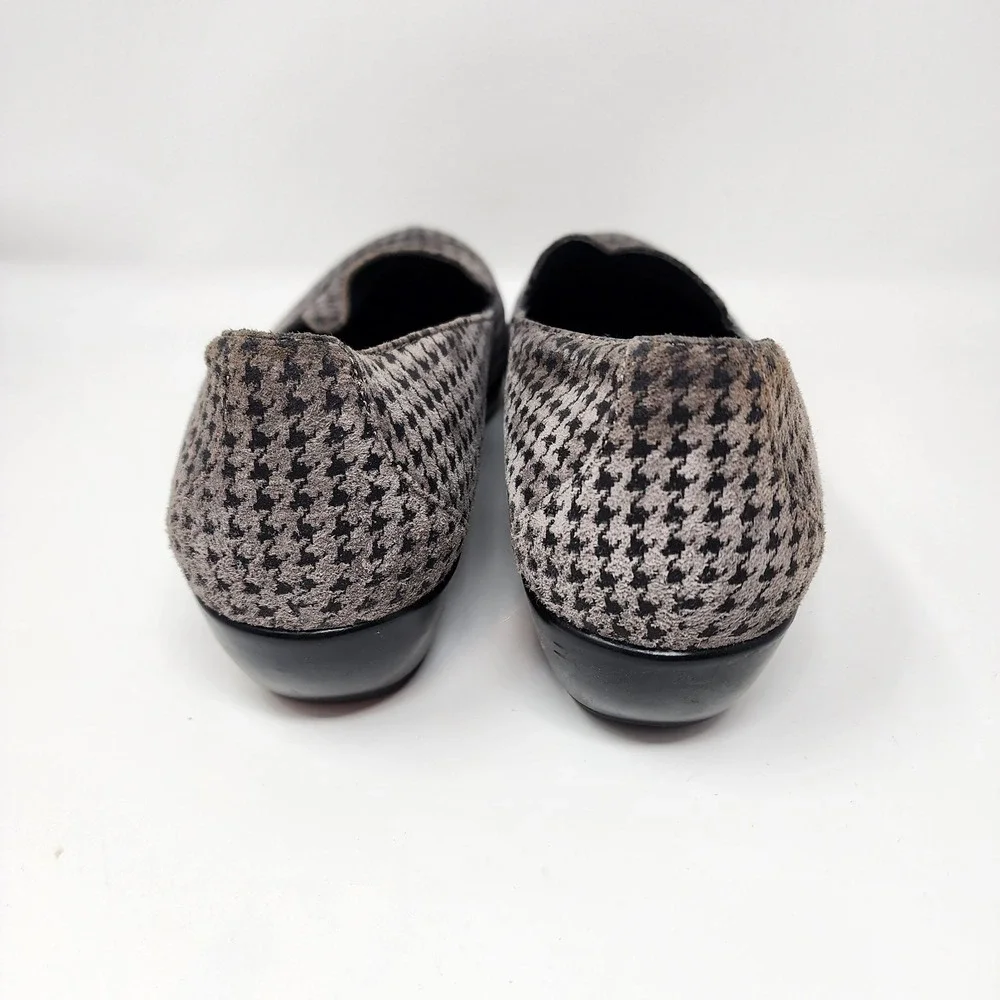 Dansko Debra Houndstooth Loafers Women's 10.5 Leather
